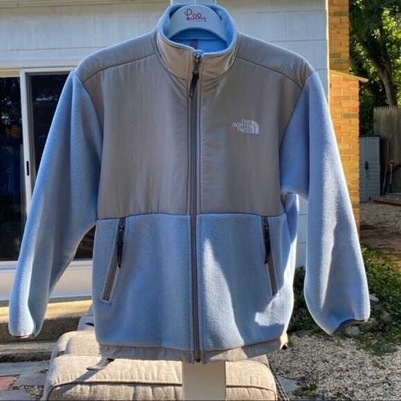 North Face Fleece Jacket Light Blue - Picture 7 of 11